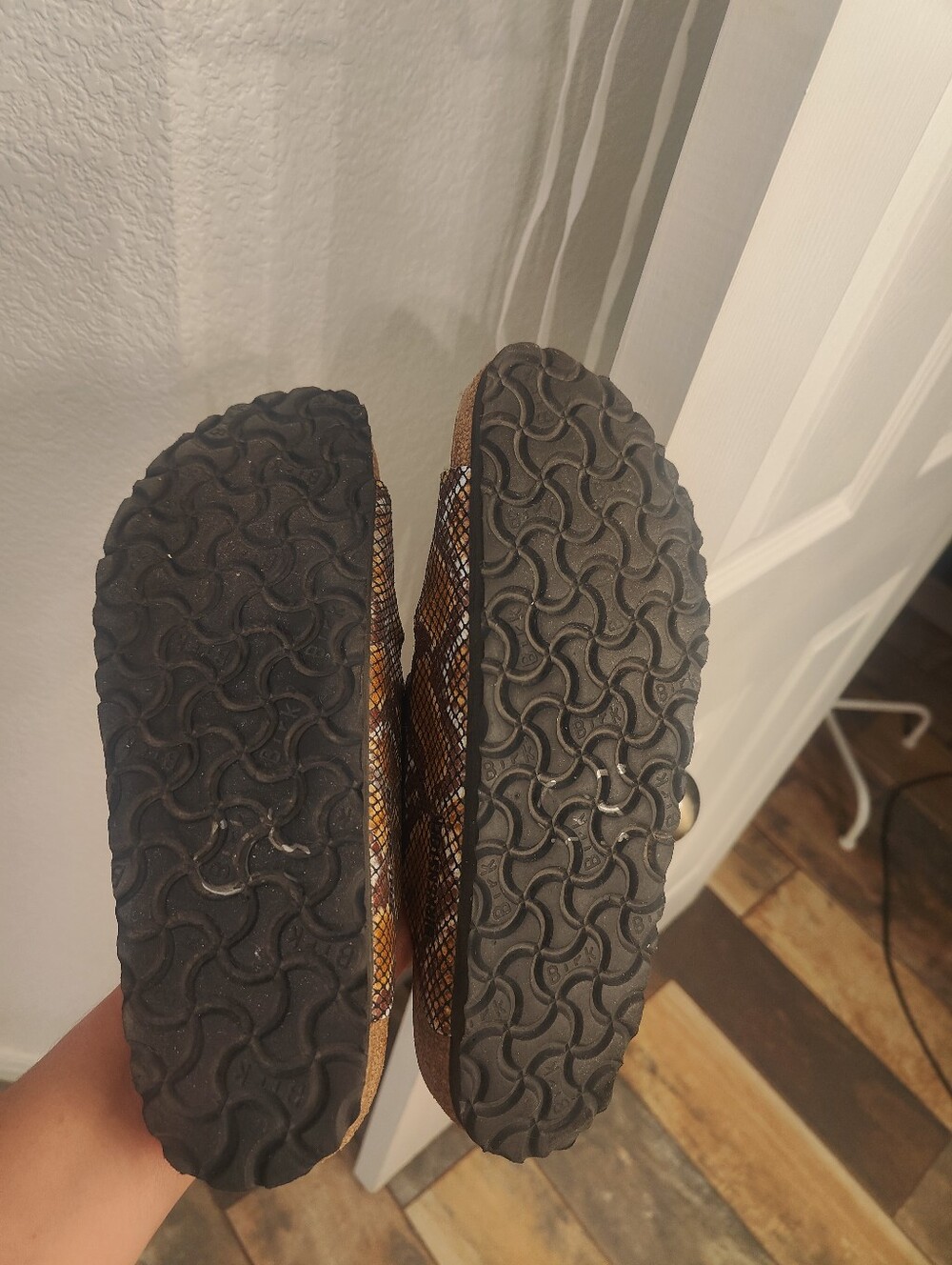 Birkenstock Arizona Sandals Black Silver Snake Print, 40 - Picture 4 of 5